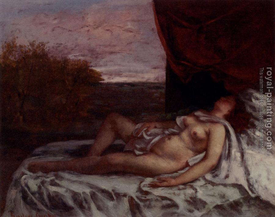 Gustave Courbet : Femme Nue Endormie